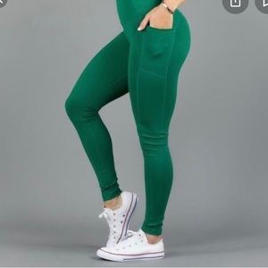 BuffBunny Luna Leggings- Emerald- Size Small